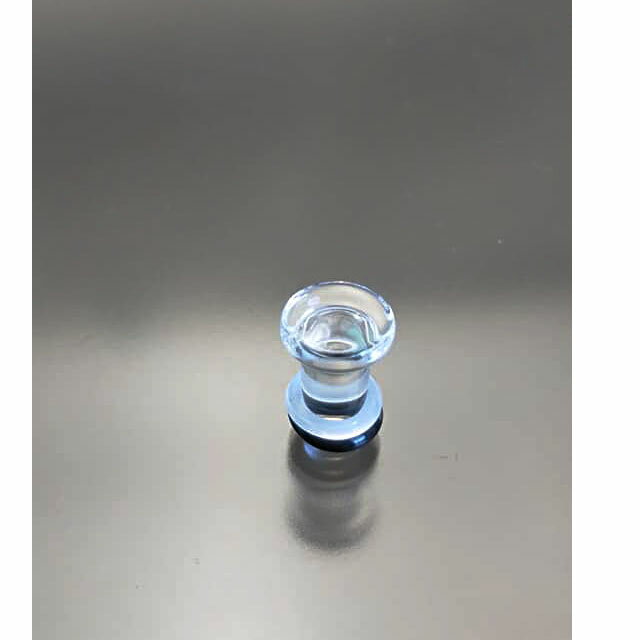 【ボディピアス】皿型2G：6ミリサイズパイレックス クリアーガラス