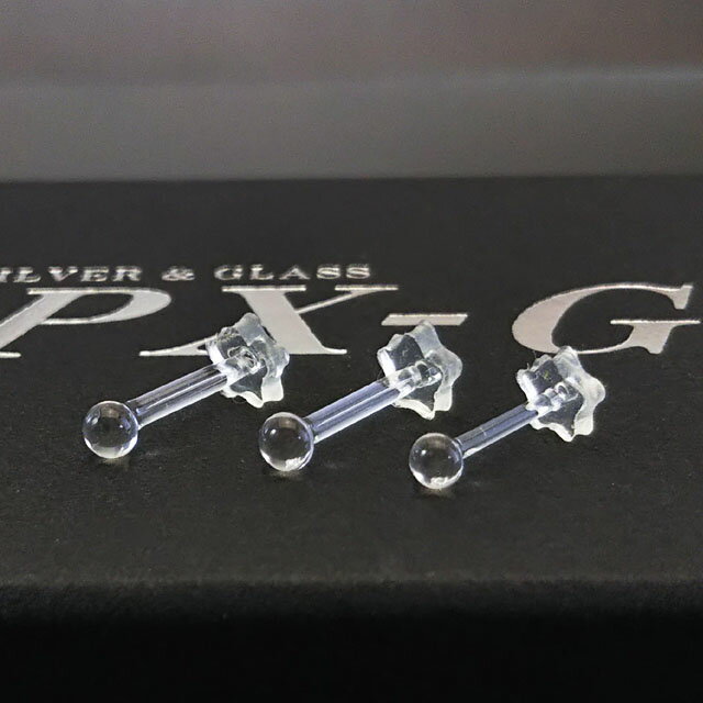 14G15G16G18Gガラスボディピアス