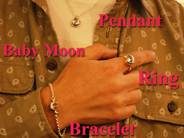 PX-G Silver Baby Moon Bracelet　シルバーガラスアクセサリー　ベビームーンブレス