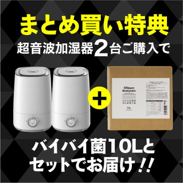 超音波加湿器 訳ありアウトレット品 噴霧器 次亜塩素酸水対応 超音波噴霧器 4L 上部給水式でアロマも対応次亜塩素酸水でカビない加湿器にアロマディフューザー用途 次亜塩素酸 加湿器で室内 付着菌除去 ペット消臭対策 バイバイ菌