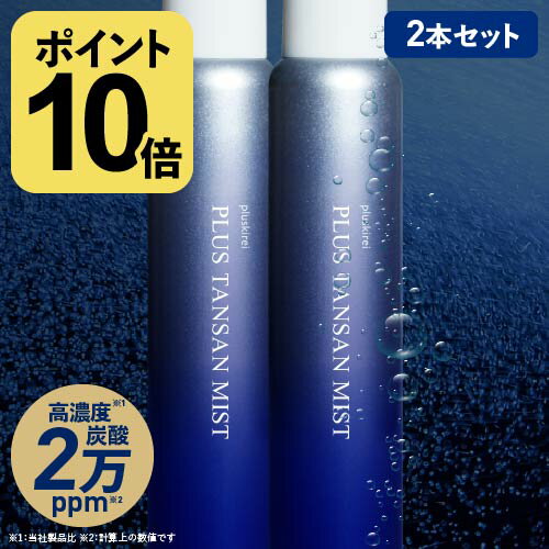 炭酸 ミスト スプレー 化粧水 高濃度 炭酸 20,000ppm炭酸100% 両親媒性浸透システム A-NAS採用プラス炭酸ミスト 120g 2本セット 約2ヶ...