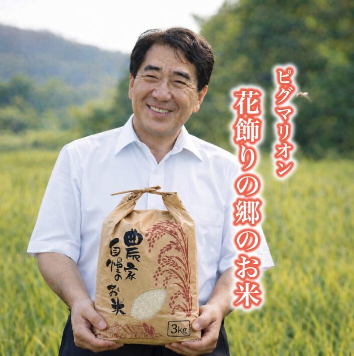Rakuten - 【数量限定！】3kg ピグマリオン花飾りの郷農園のお米 白米 令和7年産 農家 国産 キヌヒカリ 皇室献上米