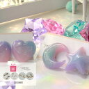 宇宙 星 月 ハート ピアス チタンピアス 金属アレルギー 樹脂ピアス イヤリング 大きめ シンプル ゆめかわいい おすすめ ハンドメイド アクセサリー レディ...