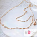 16金コーティング ネックレス ロング ロングネックレス パール 天然石 シンプル 金属アレルギー アクセサリー 大人可愛い レディース 可愛い おしゃれ 個性的 ギフト プレゼント 女性