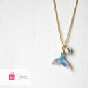 【期間限定10%OFF】 マリン クジラ ゆめかわいい ネックレス 海 くじら パール コットンパール パステルカラー ネックレス ポイント消化