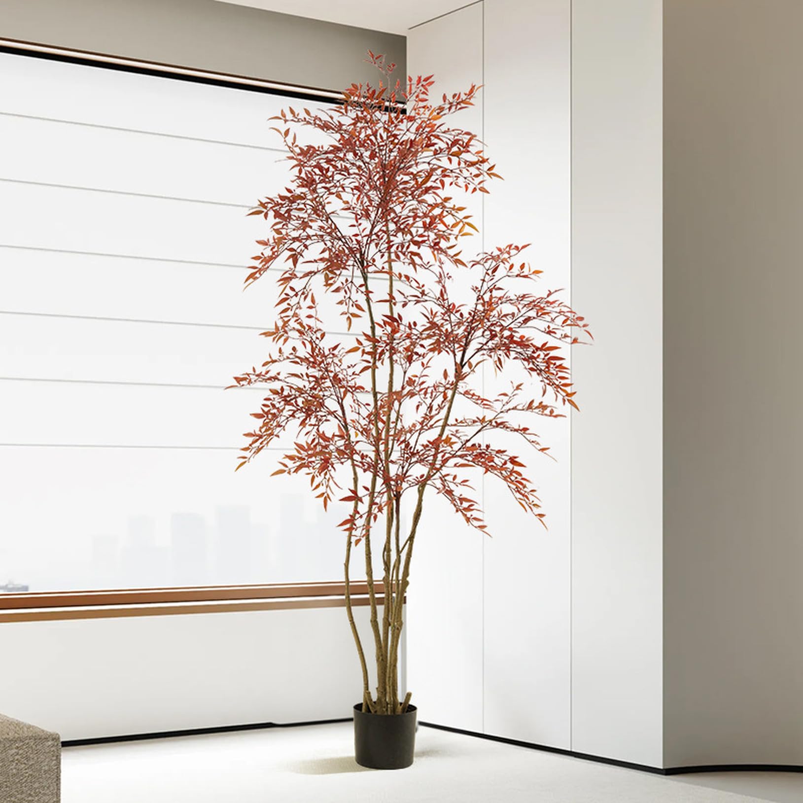 大型 葉っぱ 人工観葉植物 竹 ナンテン フェイク グリーン インテリア グリーン 人工観葉樹 フェイク観葉植物 常緑樹 和室 洋室 オフィス 窓まわり 常緑樹 リアル レッド 造花 枯れない 水やり不要 幸運の木 ホームガーデン 120/160/180cm プレゼント ギフト 贈り物 送料無料