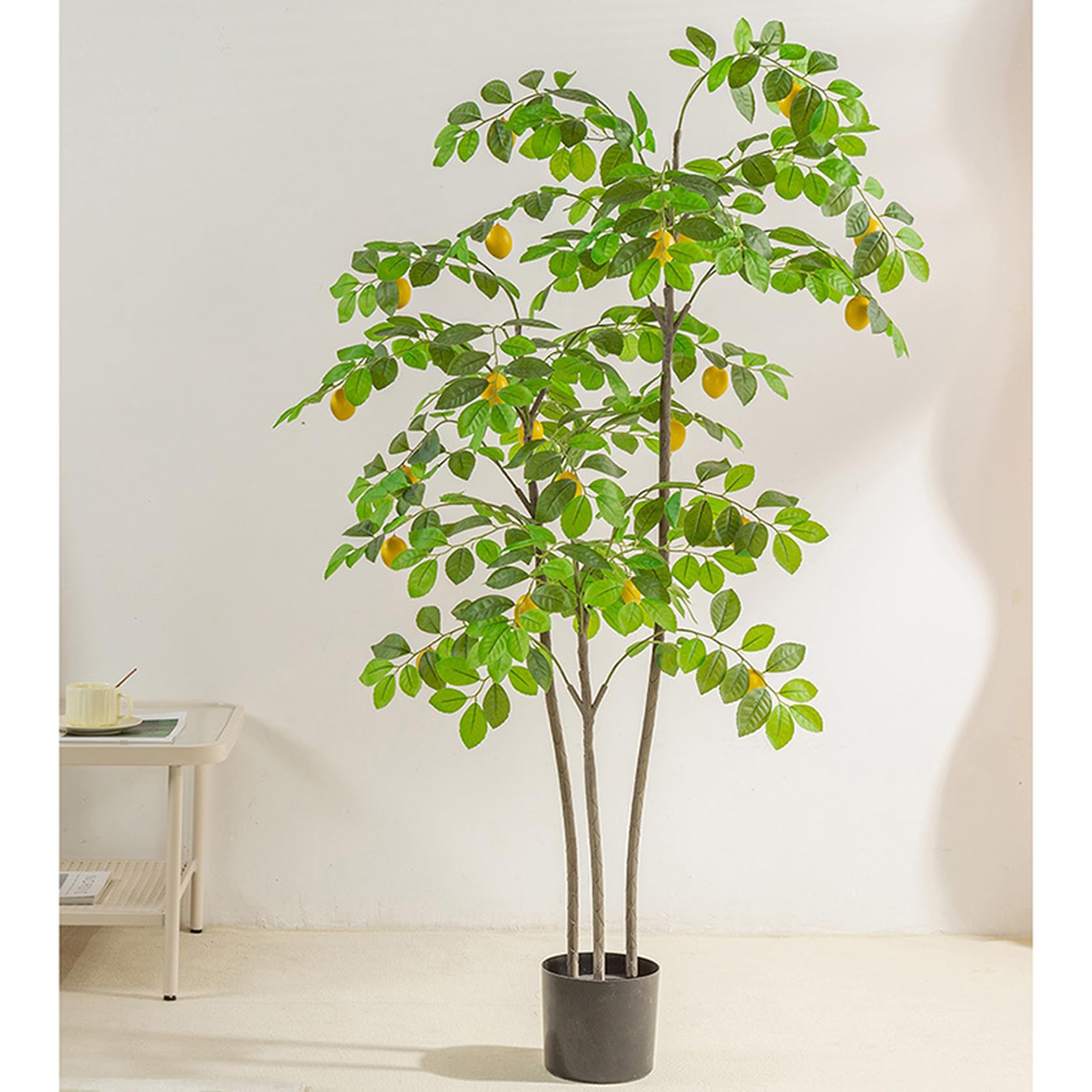 レモンの木 フェイクグリーン 造花 観葉植物 大型 幹をグネグネ曲げられる 90/120/140/160/180cm 人工観葉樹 室内 部屋 風水 リビング 玄関 初心者 常緑樹 世話がない 水やり不要 インテリアグリーン お洒落 寝室 南国 トロピカル シンプル プレゼント ギフト 送料無料