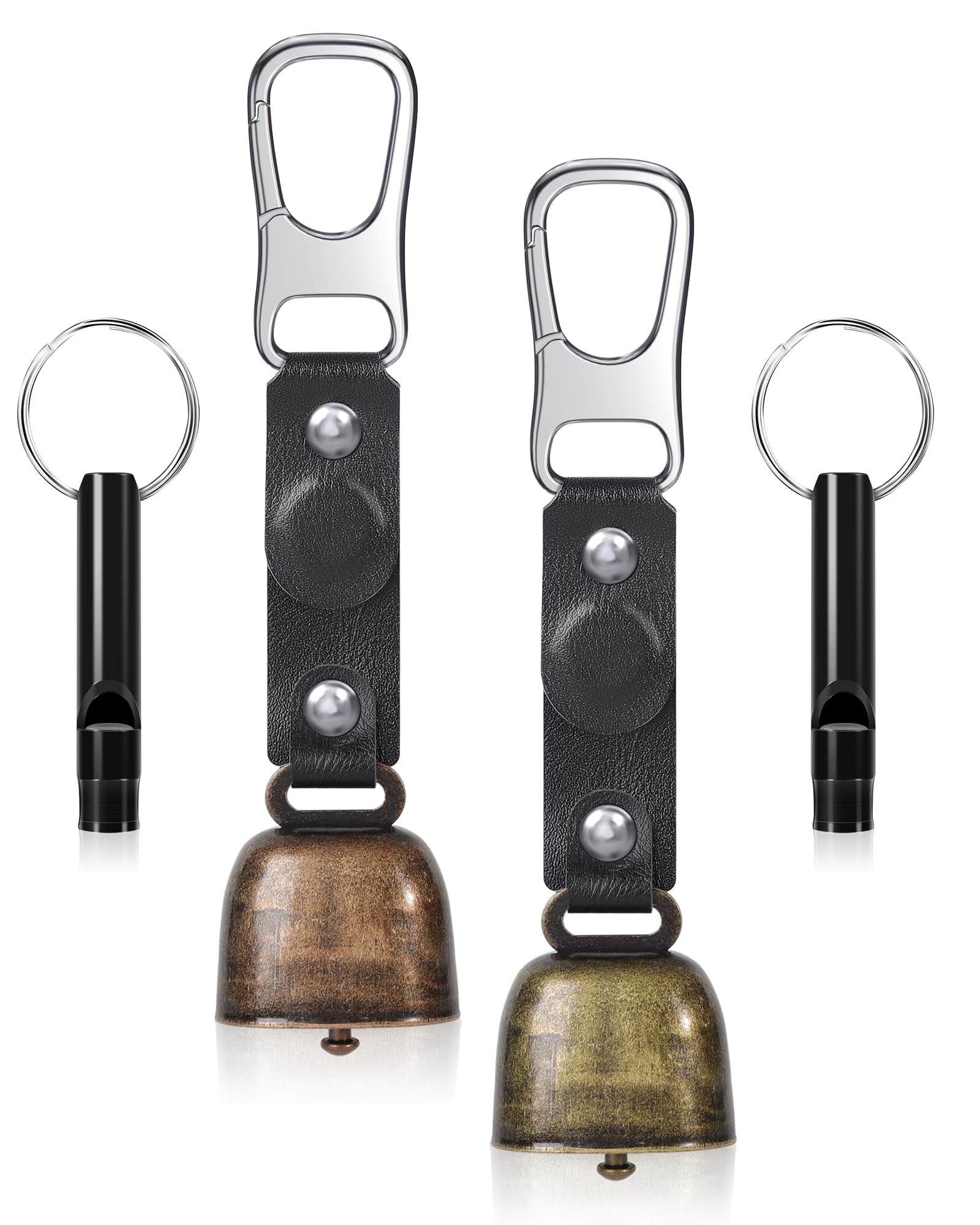 SS 熊鈴 ホイッスル付き 消音機能付き 熊よけ鈴 BEAR BELL 熊・猪などの野生動物対策に 登山 トレッキ..