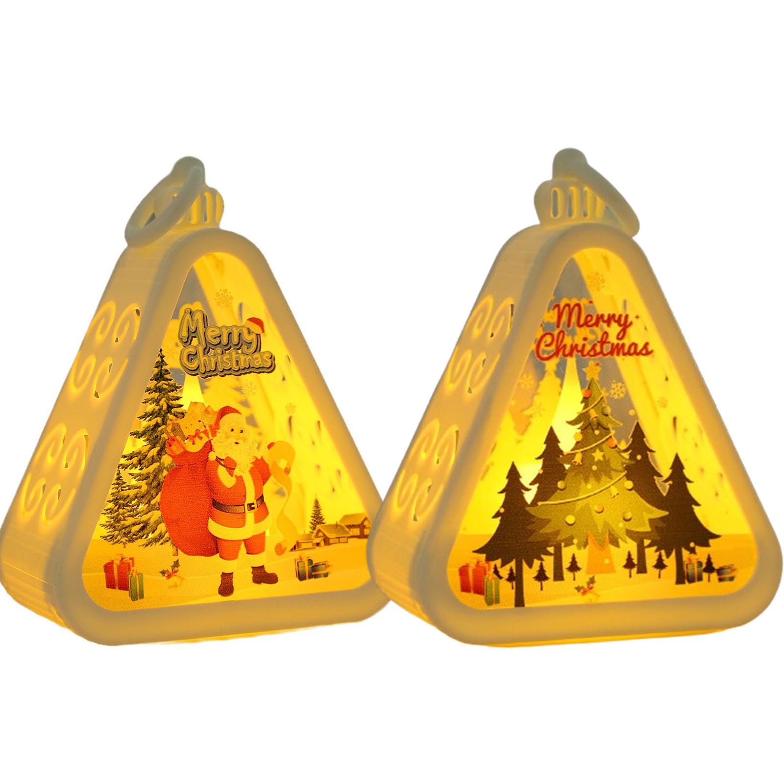 Rakuten - 【2個セット】 クリスマス led ランタン スノードームライト クリスマス 飾り クリスマス 装飾 サンタクロース 置物 雪だるま クリスマスツリー 照明飾り おしゃれ 雰囲気満点 ランタン 可愛 クリスマス 置物 室内 玄関 屋外 庭 パーティ イベント 小型 小道具