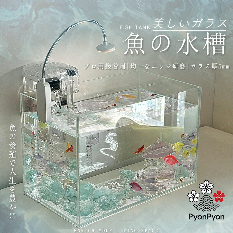 Overflow Tank - 水槽 水景水槽 リビングキューブ オールインワン水槽 グラス水槽 水上水槽 生態水槽 淡水 海水 熱帯魚 メダカ 金魚 金魚水槽 金魚鉢 メダカ水槽 飼育 大容量 観葉植物 屋内 容器 ボウル 透明水槽 水栽培 おしゃれ 室内用 水族館生態水槽 プレゼント ギフト 贈り物 送料無料