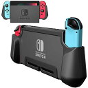 送料無料 PZOZ 【独自の新製品】Nintendo Switch用 ケース PC+TPU カバー ニンテンドー 指紋防止 落下防止 アンチスクラッチ 2017 任天堂 ジョイコン ドック Joy-Conに対応アクセサリー (ブラック)(2)
