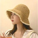 *CLF-50160*SALE『¥3980以上送料無料』 レースストローハット 無地 フリーサイズ 春夏秋帽子 オールシーズン おしゃれ かわいい 韓国風 レー...