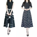 【限定柄】着やせ効果抜群 裏地付き ワンピース ロング 着やせ 夏 半袖 きれいめ 着痩せ Aライン 夏 大人 上品 ロングワンピ マキシワンピ ノースリーブ ...