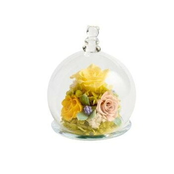 フラワーアレンジ スモールワールド イエロー F-3385