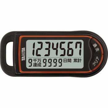 TANITA タニタ 3Dセンサー搭載歩数計ブラック FB-732BK