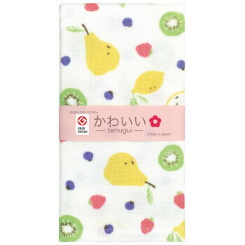 日繊商工 ジャパニーズスタイル ガーゼ てぬぐい風タオル 161605 フルーツティー