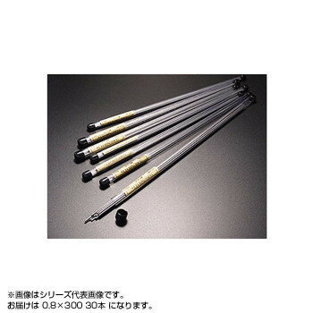 ピアノ線　塩ビ管入り　0.8×300　(30本入り)
