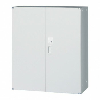 壁面収納家具/D:450・ホワイトタイプ 両開戸/ダイヤル錠 H1050 棚板2枚付 ALPSホワイト色 UAH-W11D