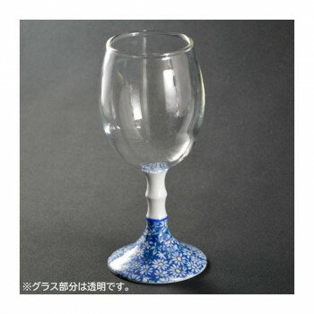 有田浪漫 ワイングラス フルール 青小菊 INT-101-5-2