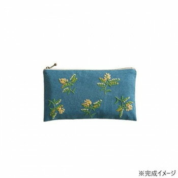 戸塚刺しゅう 刺繍キット 戸塚刺しゅう×星燈社 星あかりの刺繍手帖 ポーチ「こはる」 566