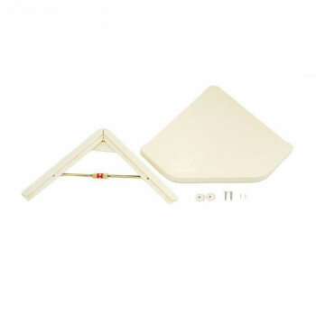 AP-039W ツッパリ三角棚ミニ 白 00113332-001