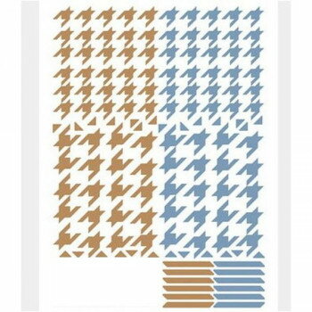 TSUMEKIRA(ツメキラ) ネイルシール 福岡あみプロデュース 千鳥格子Grande キャメル＆ブルー NN-FKO-006