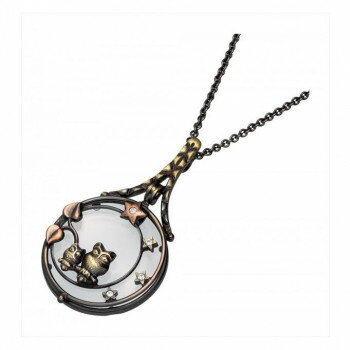 MIZAR-TEC(ミザールテック) ペンダントルーペ 3.5倍 フクロウ親子 EW-326