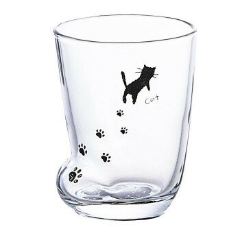 ASHIATO 足あとグラス S ねこ 6206