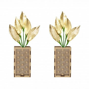 A&K 日本製プリザーブド 金の榊極小 榊立てカバーセット ST-027