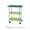 サカエ CSパールワゴン中量タイプ 天板付 グリーン CSP-9082TE