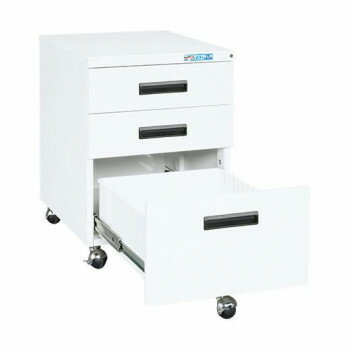 サカエ キャビネットワゴン パールホワイト NW-3CBNW