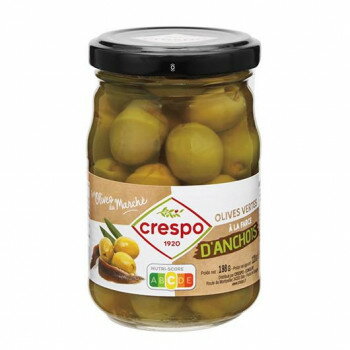 クレスポ スタッフドオリーブ　アンチョビ(ビン) 120g 12個セット 072006