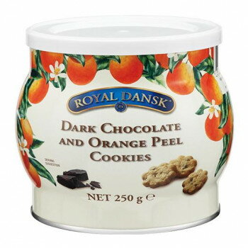 ロイヤルダンスク ダークチョコ＆オレンジピールクッキー 250g 12個セット 01162