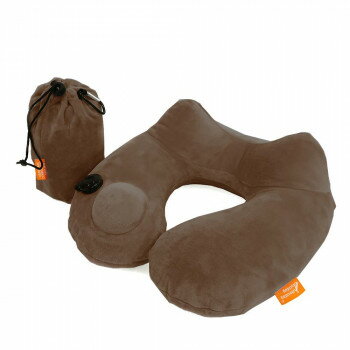 VANGUARD ポンプ式ネックピロー ブラウン