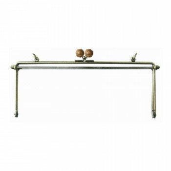 ソウヒロ joint クラフトパーツ レアウッド玉付きベンリー口金(アンティークゴールド) 型紙付き 754/ベ..