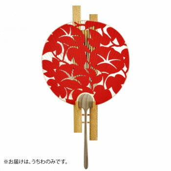 日本製(MADE IN JAPAN) うちわ 七夕(赤) 両面透かし 2002