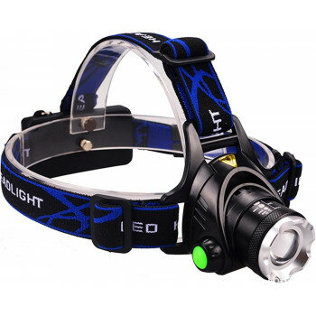 強力照射LEDズームヘッドライト ブラック