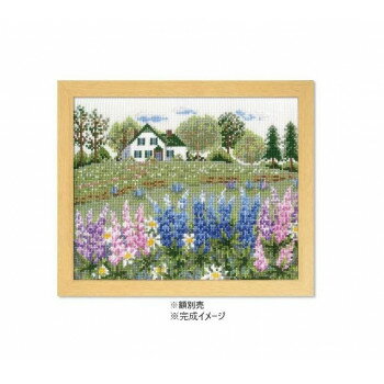 オリムパス　クロスステッチ　ししゅうキット　オノエ・メグミ　7426　ルピナスの花咲くアンの家