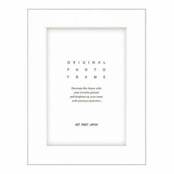 A.P.J. フォトフレーム ステインフレーム ハガキ ホワイト・21709286