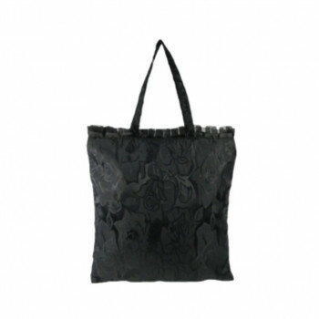優美社　5104-00　Fete （フェット） ジャガード花柄手提げ ブラック