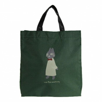 優美社　5M91-01　nekoningen （ネコニンゲン） 縦型型手提げ カーキ