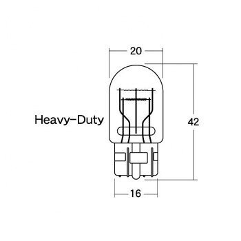 Light Valves - M＆Hマツシマ 白熱電球(2個入) 12v18/5w T20WB 大ダブル レッド AWB74 RE