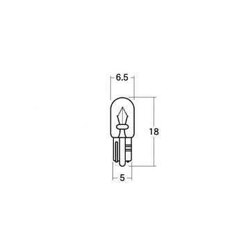 M＆Hマツシマ 白熱電球(2個入) 12v3w T6.5WB 特殊 レッド AWB124 RE