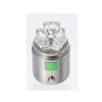 Light Valves - M＆Hマツシマ Lビーム(1個) 12v BA9S グリーン 3LED 拡散タイプ L703F GR