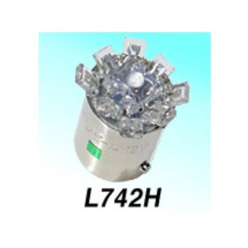 燈泡 - M＆Hマツシマ Lビーム(1個) 12v BA15S グリーンLED 拡散タイプ L742H GR