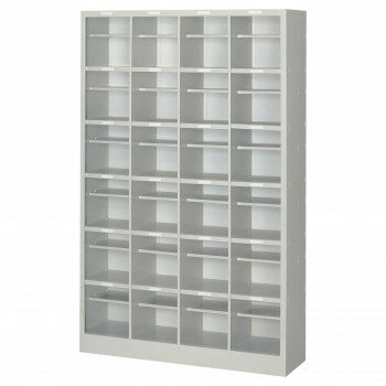 シューズロッカー　4列6段中棚付オープンタイプ　ニューグレー COM-NPS24