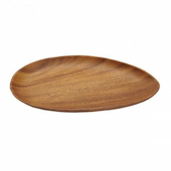 萬洋(まんよう) アカシア エッグ型トレー 30.5cm 32-425B