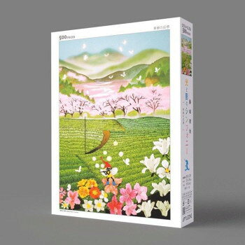 ジグソーパズル　藤城清治　茶畑の幻想　500-319