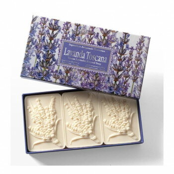 「北海道・沖縄・離島・一部地域へのお届けは別途送料を請求させていただきます。」「お客様都合でのキャンセルの場合、出荷前後にかかわらずキャンセル料などの手数料が発生いたしますので予めご了承ください。」「メーカーより取り寄せ商品のため、在庫状況によっては欠品・廃盤の可能性があります。あらかじめご了承ください。」世界で最も美しい田舎といわれるトスカーナ地方の美しい自然と歴史の魅力が詰まった特別な石鹸です。フレッシュですっきりとした爽やかなリネンを思わせる香り。100%植物性由来成分、パラベンフリー。スポンジ等でよく泡立ててからお使いください。使用後は、水かぬるま湯でよく洗い流してください。※食べ物ではありません。※化粧品がお肌に合わないとき即ち次のような場合には、使用を中止してください。そのまま化粧品類の使用を続けますと、症状を悪化させることがありますので、皮膚科専門医等にご相談されることをおすすめします。(1)使用中、赤味、はれ、かゆみ、刺激等の異常があらわれた場合(2)使用したお肌に、直射日光があたって上記のような異常があらわれた場合※目に入ったときは、直ちに洗い流してください。※使用後は水分をよく切って、風通しの良い場所に保管してください。※直射日光の当たる場所、極端な高温・低温の場所、ペットやお子さまの手の届く場所を避けて保管してください。※製品の性質上、色味や香りに若干の変化が見られることがありますが、ご使用に問題ありません。商品区分化粧品内容量375gサイズW195×D30×H102mm個装サイズ：19.5×3×10.2cm重量個装重量：443g成分パーム脂肪酸Na、ヤシ脂肪酸Na、水、グリセリン、香料、塩化Na、酸化チタン、エチドロン酸7Naセット内容ソープ125g×3生産国イタリア製造（販売）者情報(株)日本グランド・シャンパーニュ愛知県名古屋市東区出来町3ー20ー15fk094igrjs