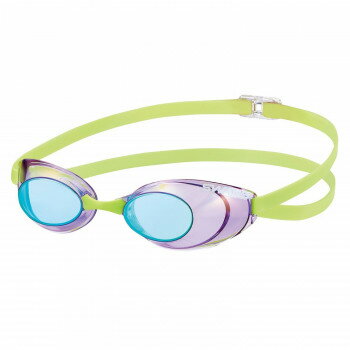 山本光学 SWANS スイムグラス パープル×エメラルドミラー フラッシュイエロー SR-10M PUG
